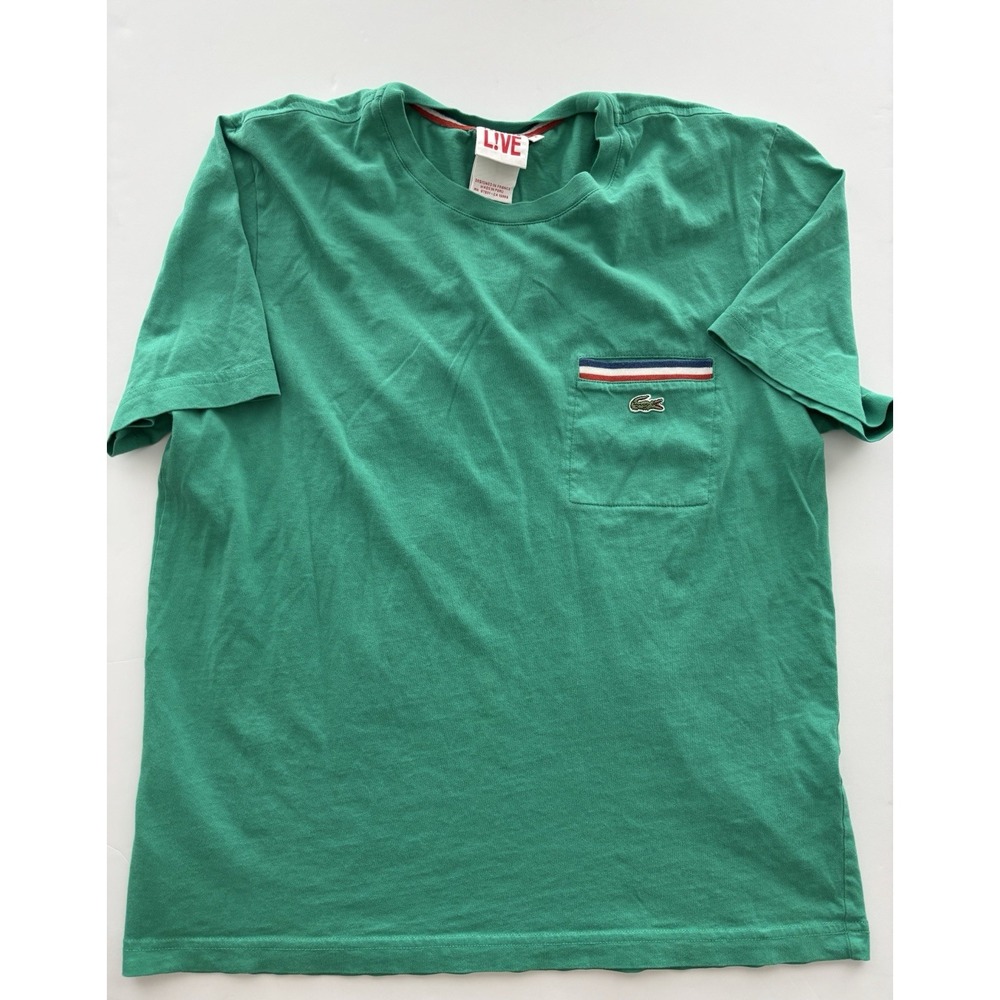 Lacoste men's green cotton shirt 4 (M) classiccore preppy